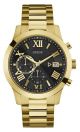 Guess Chronograph Stainless Steel watch with Stainless Steel band in Mens Gold For Him with a 45MM case diameter and model number U0668G8